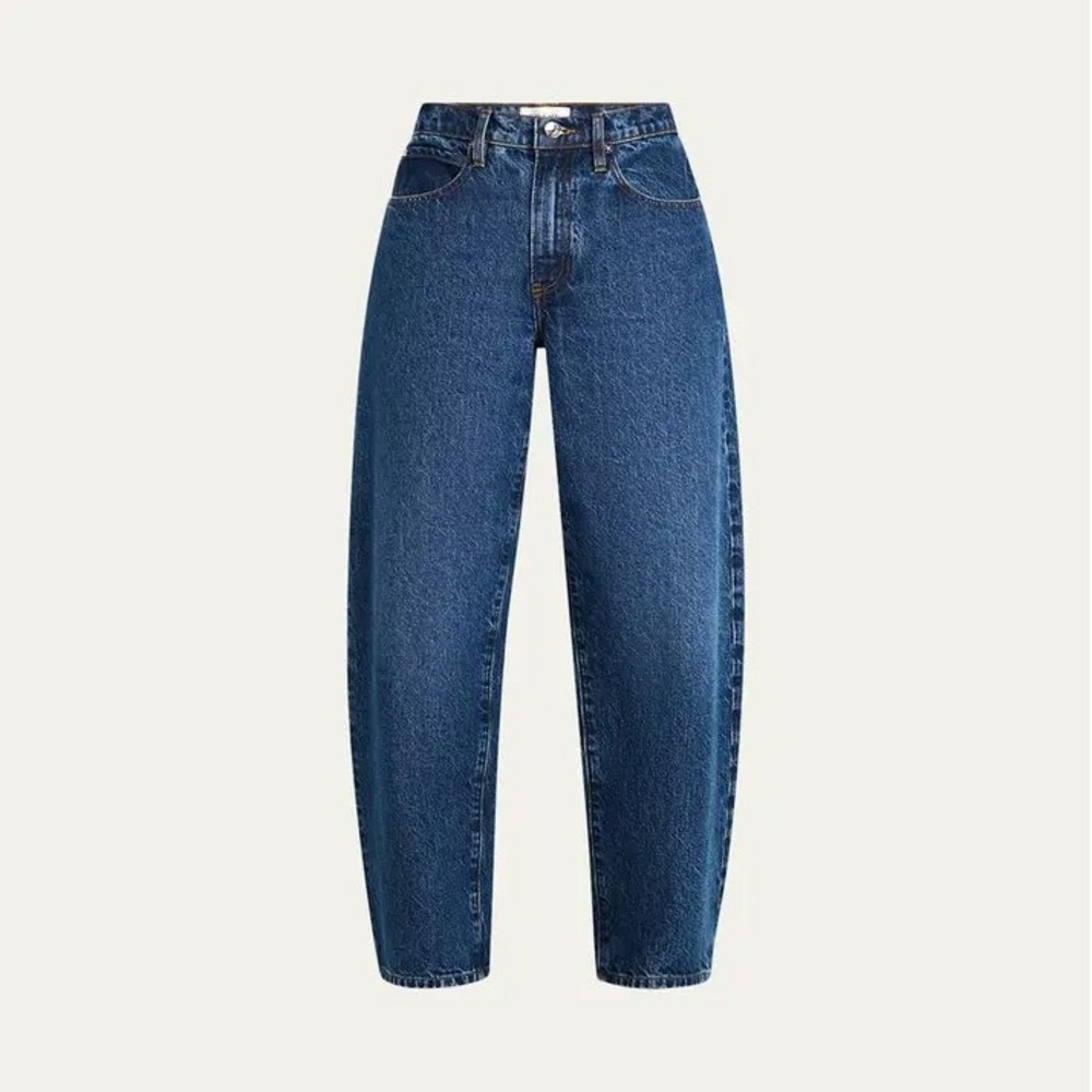 Frame Low Slung Barrel Jeans in Kirk